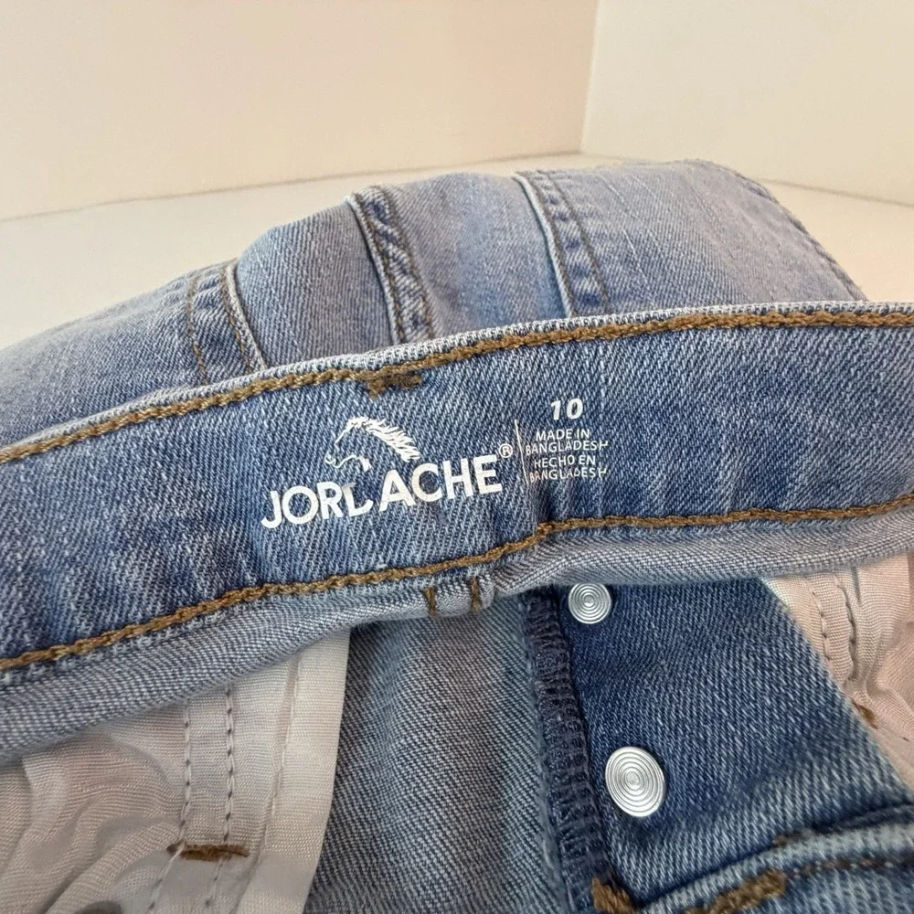 Jordache Distressed Cut Off Denim Shorts Button Fly 5 Pocket Girls Size 10